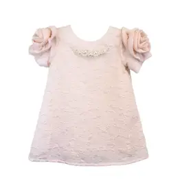 Girls' Floral Brocade w/Pearls