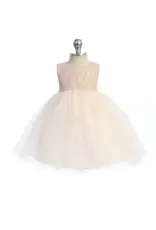 Infant Lace/Tulle Special Occasion Dress - Blush
