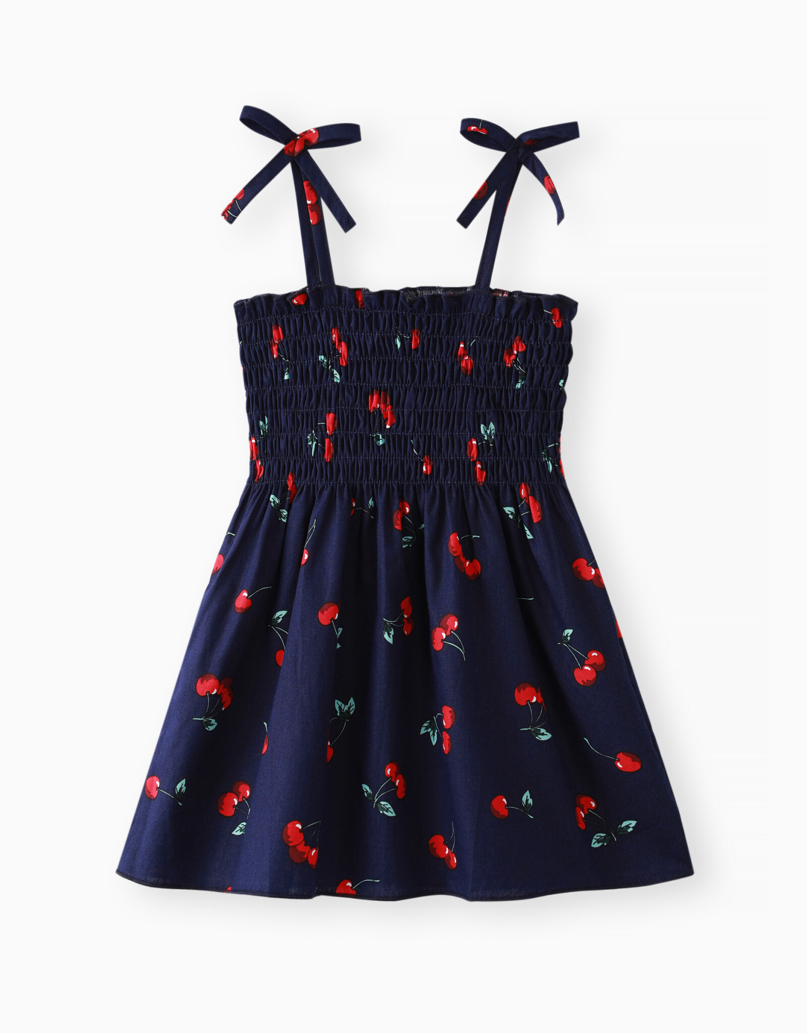 Infant Cherry Print Dress 100% Cotton