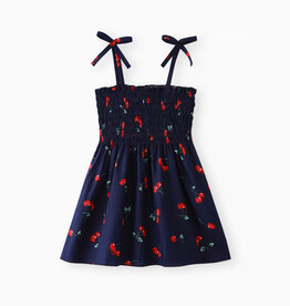 Infant Cherry Print Dress 100% Cotton