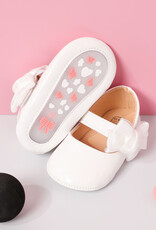Infant/Toddler Faux Patent Leather Dress Shoes - White