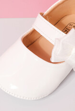 Infant/Toddler Faux Patent Leather Dress Shoes - White