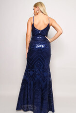 Bardot Art Deco Sequin Gown