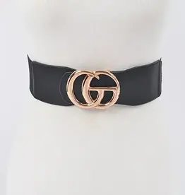 Faux Leather Luxury Stretch Belt PLUS