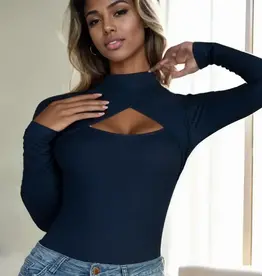 Front Cut-Out LS Bodysuit