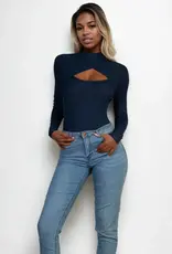 Front Cut-Out LS Bodysuit