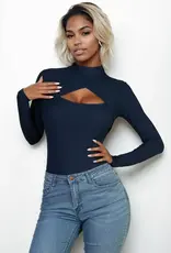 Front Cut-Out LS Bodysuit