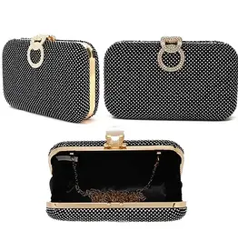 Luxury Rhinestone Infinity Closure Evening Clutch