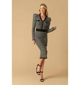 Boucle Sweater Knit Midi Dress