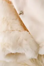 Girls' Cream Faux Fur Cozy Jacket