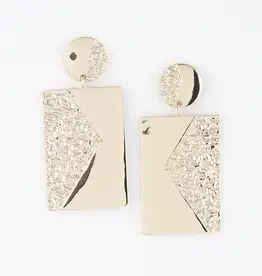 Two Tone Drop Earring