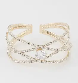 Rhinestone Interlaced Jewel Bracelet