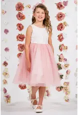 Girls' Lace Top Tulle Gown White