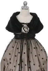 Girls' Faux Fur Shawl
