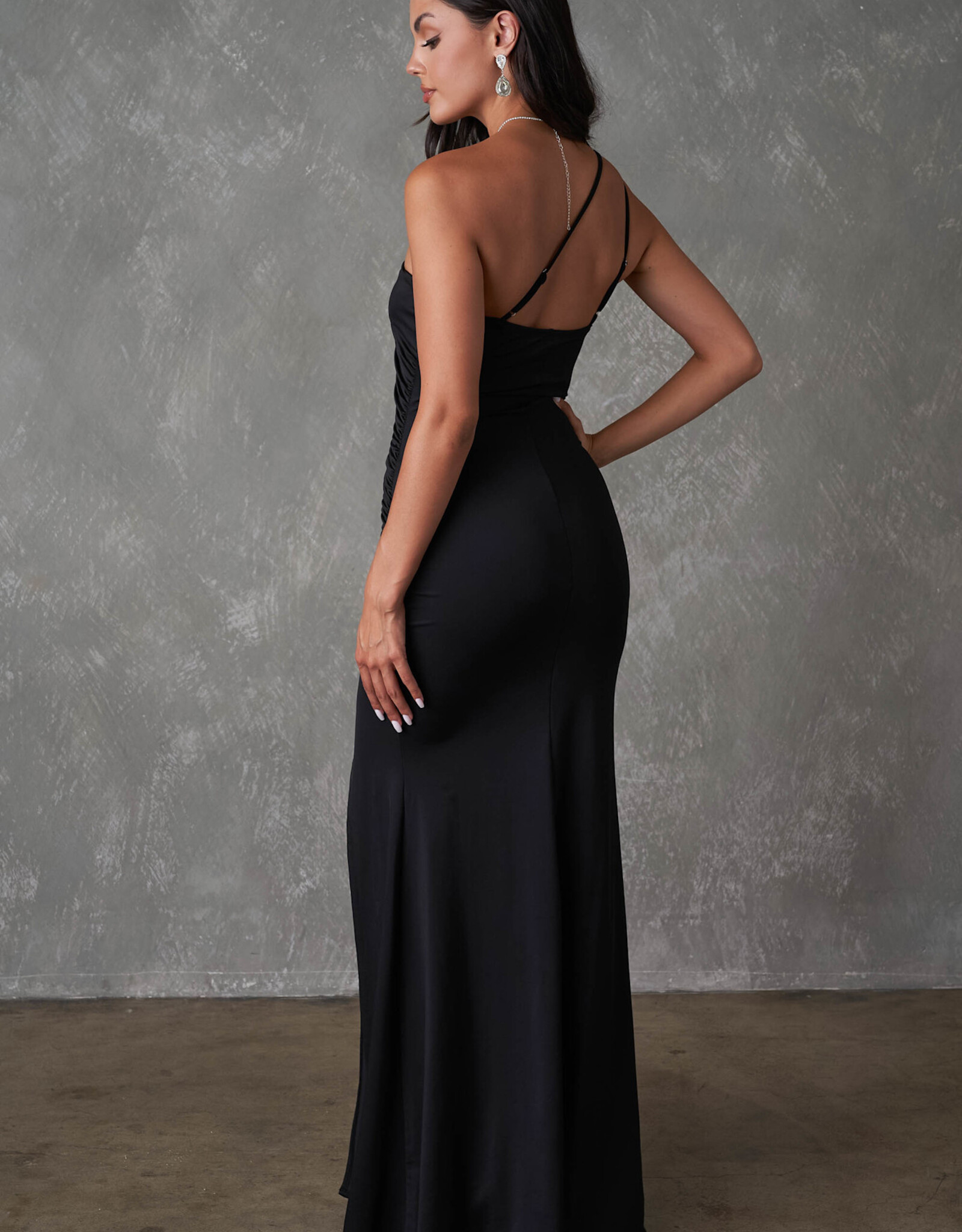 One Shoulder Goddess Gown