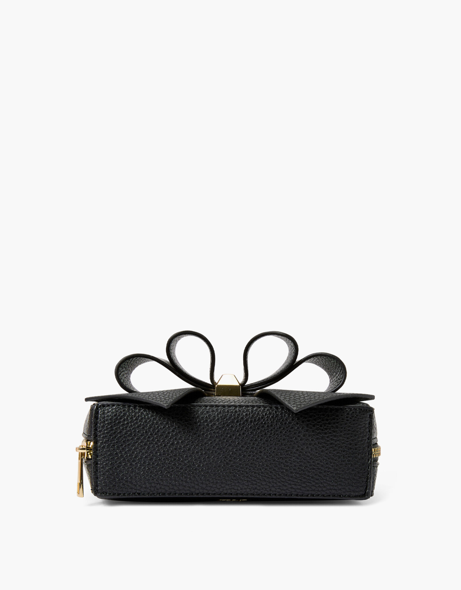 Vegan Leather Bow Box Crossbody Bag