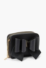 Vegan Leather Bow Box Crossbody Bag