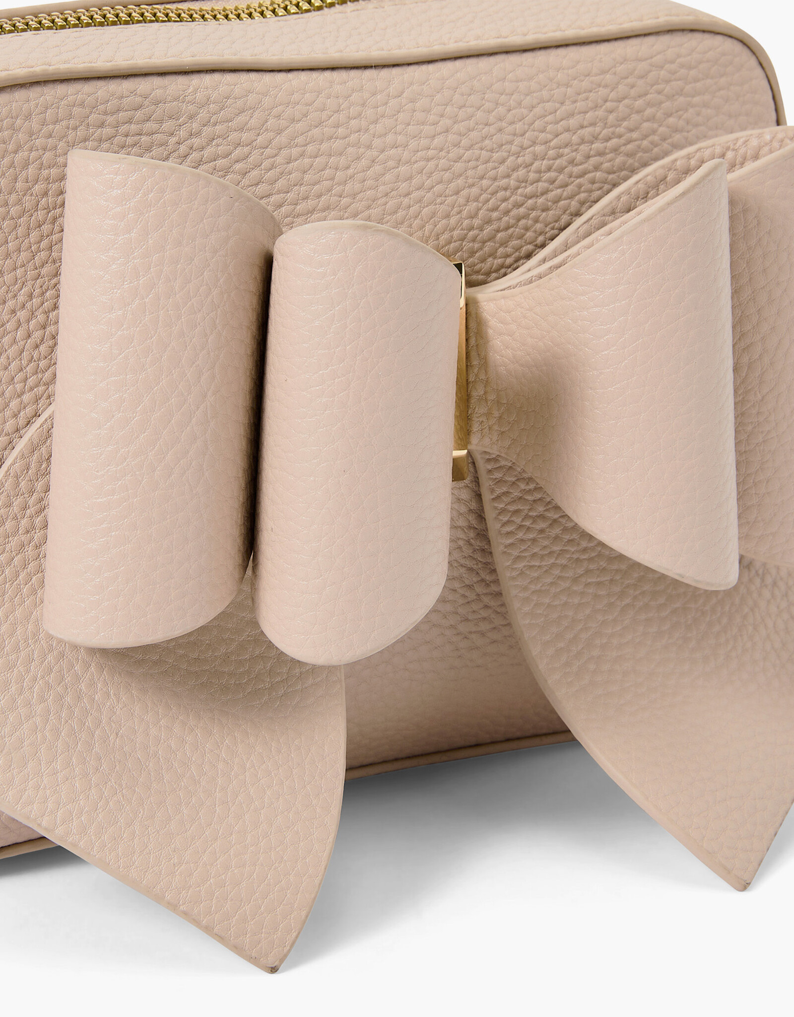 Vegan Leather Bow Box Crossbody Bag