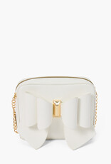 Vegan Leather Bow Box Crossbody Bag