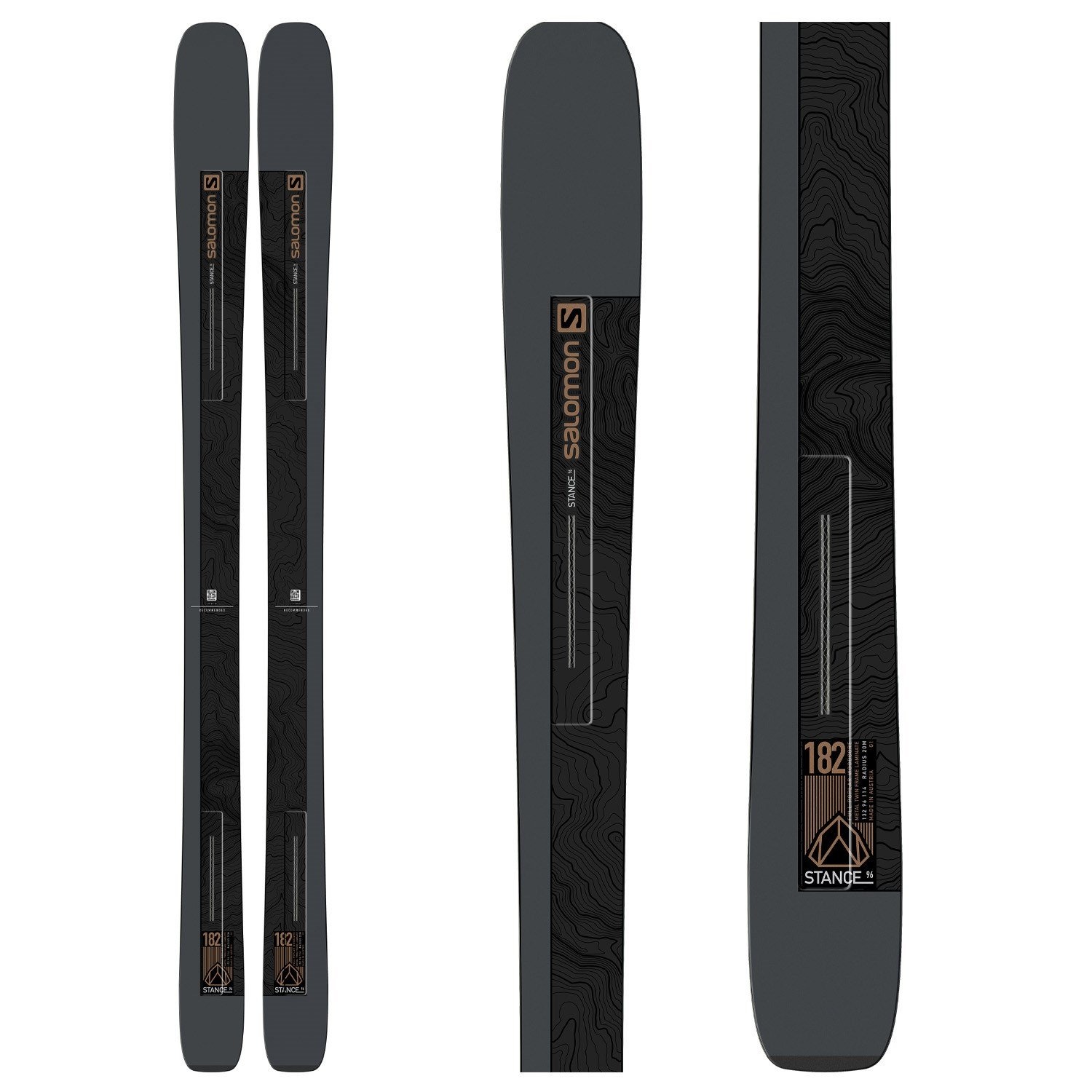 2022 Salomon Stance 96 Grey/Black NorthLine Sports