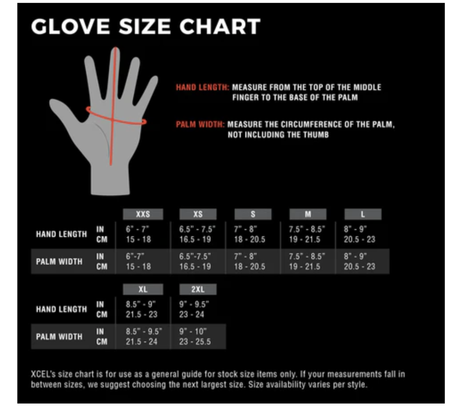 thumbnail image 2 of Xcel 5 Finger Gloves Infiniti 3mm Black 2 of 13