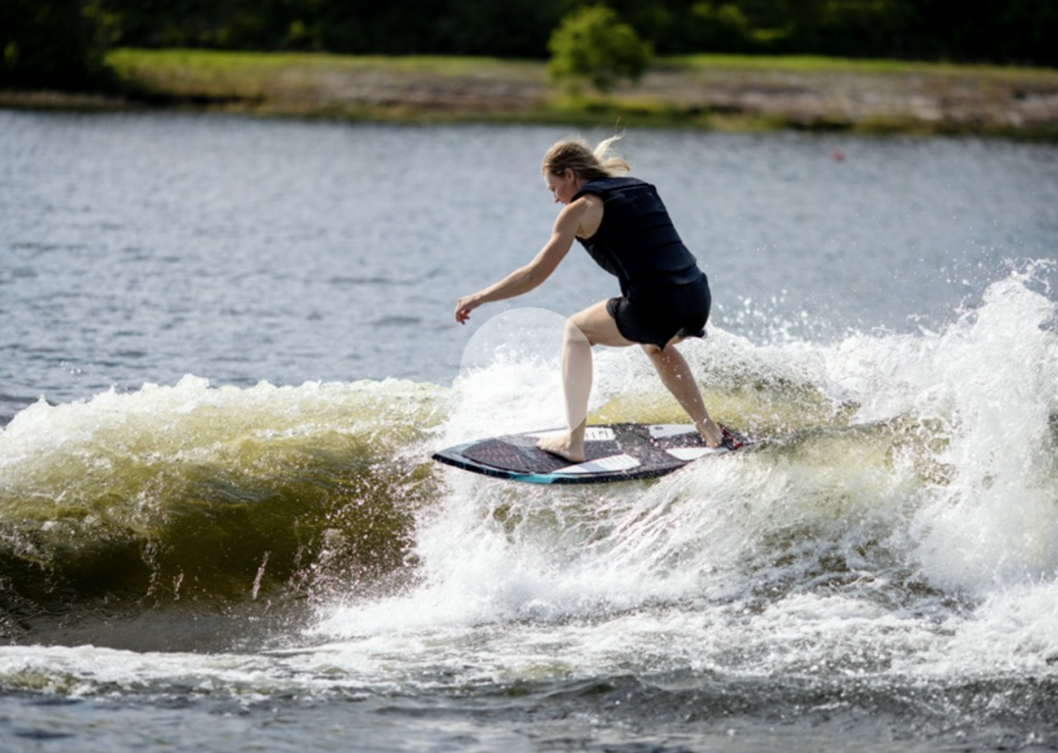 2021 Ronix Carbon Air Core 3 Skimmer-Black/Mint/Coral-4'4