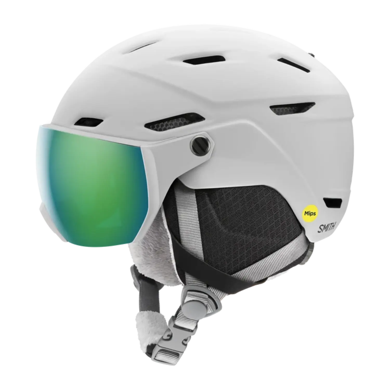 Smith - Survey Jr MIPS Matte White + Green Mirror - S-M