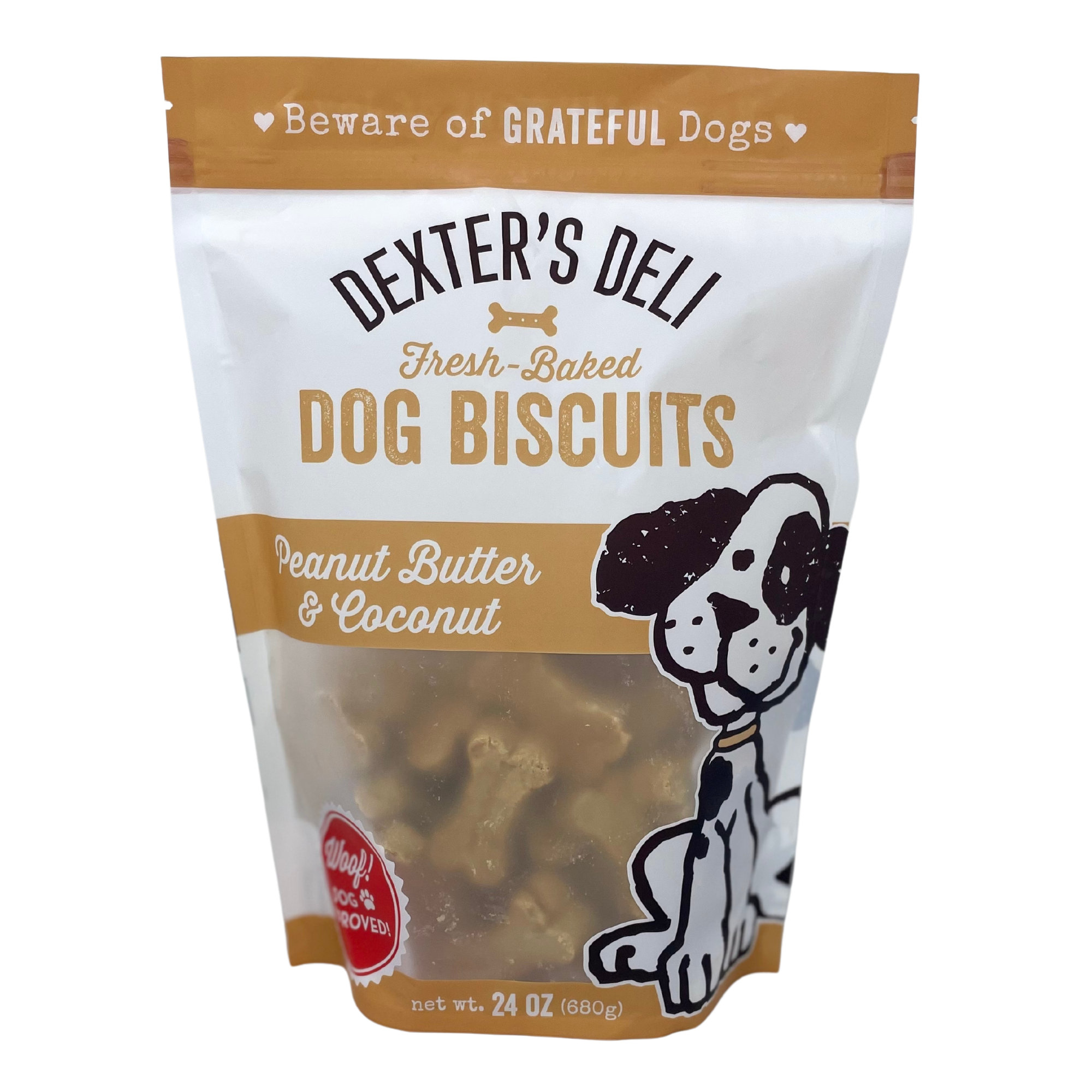 Healthy Hound Products Dexter's Peanut Butter Coconut Biscuits