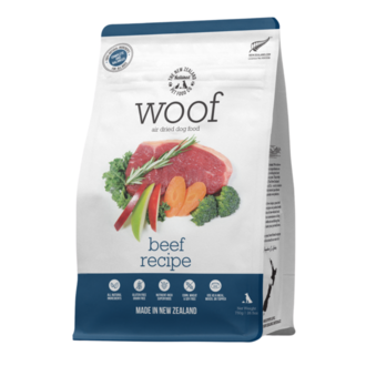 New Zealand Natural Pet Food Co. Woof Air Dried Beef Recipe