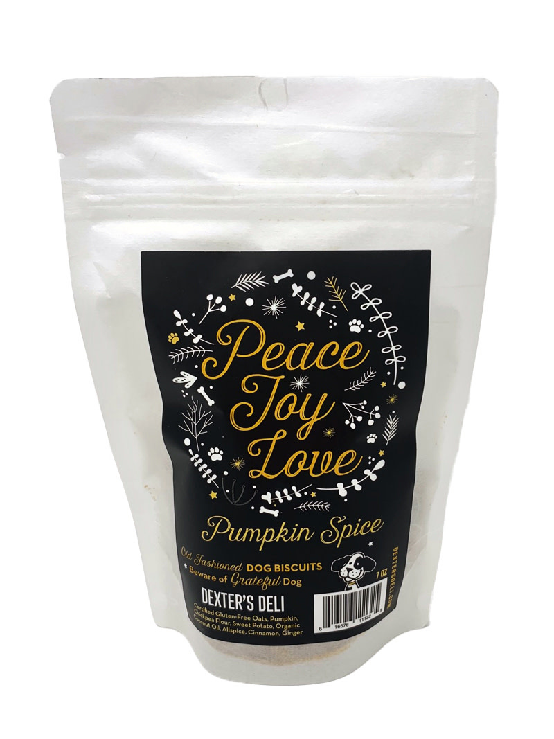 Healthy Hound Products Peace Love Joy Pumpkin Spice Biscuits