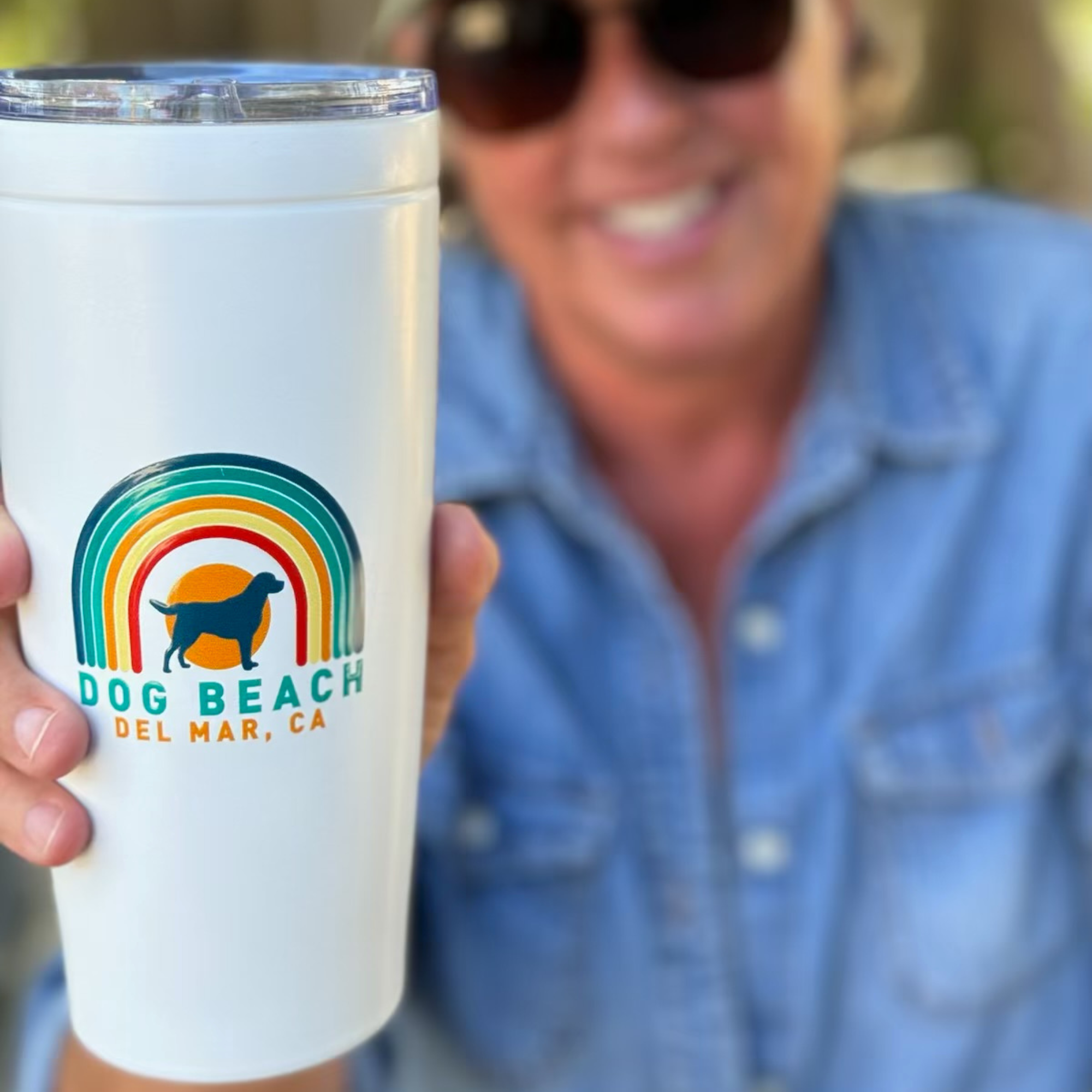 Dog Beach Sunset Tumbler