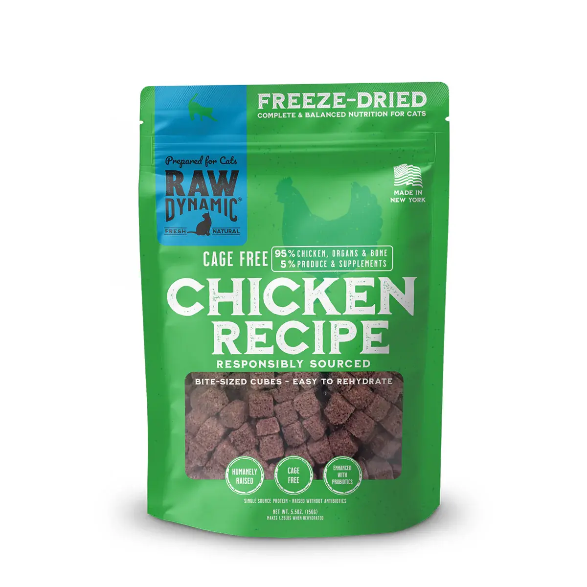 Raw Dynamic Raw Dynamic Freeze-Dried Chicken Recipe for Cats