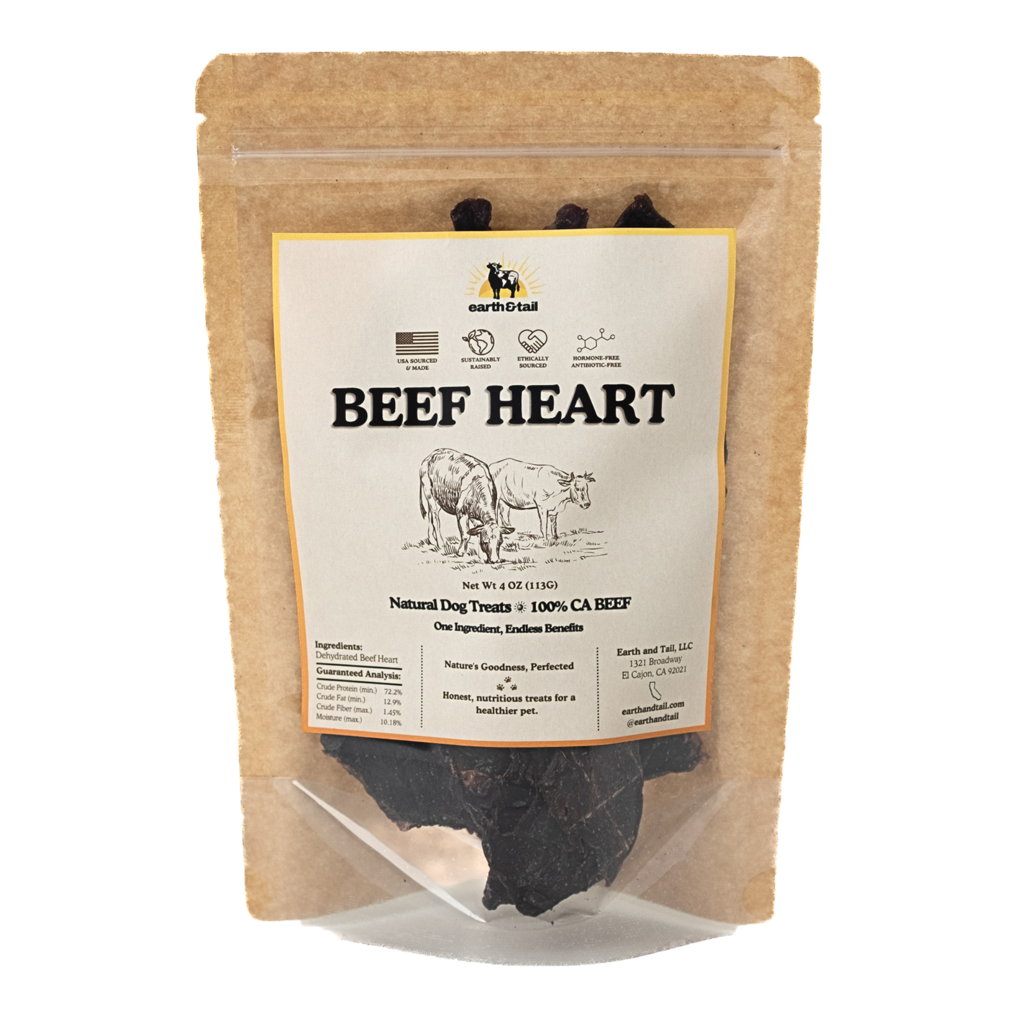 Earth & Tail Earth & Tail Beef Heart Treats