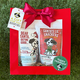Dexter's Gifts Holiday Gift Bag with Pumpkin Spice Biscuits & Chicken Jerky