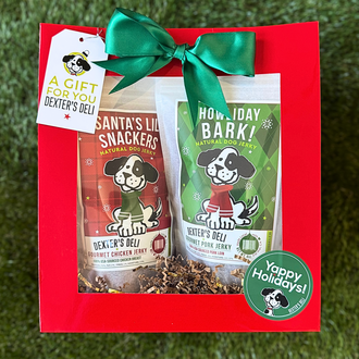 Dexter's Gifts Holiday Jerky Sampler Gift Bag with Chicken & Pork