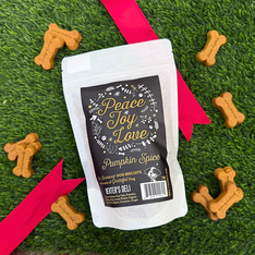 Healthy Hound Products Peace Love Joy Pumpkin Spice Biscuits