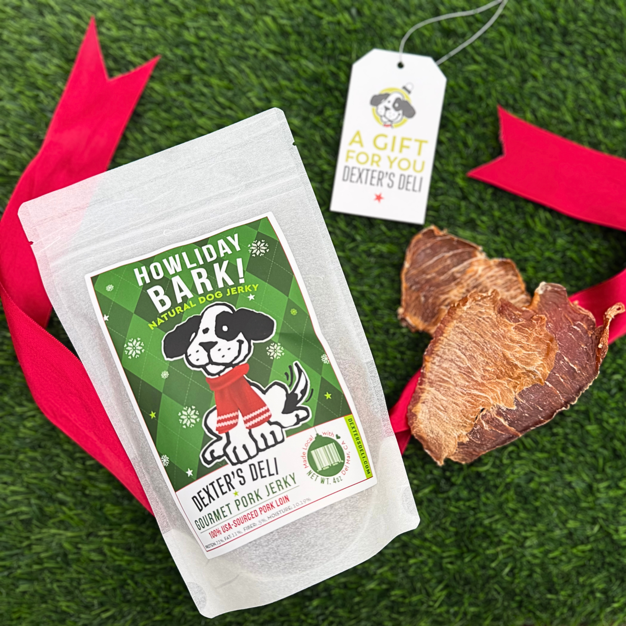 Dexter's Howliday Bark Gourmet Pork Jerky