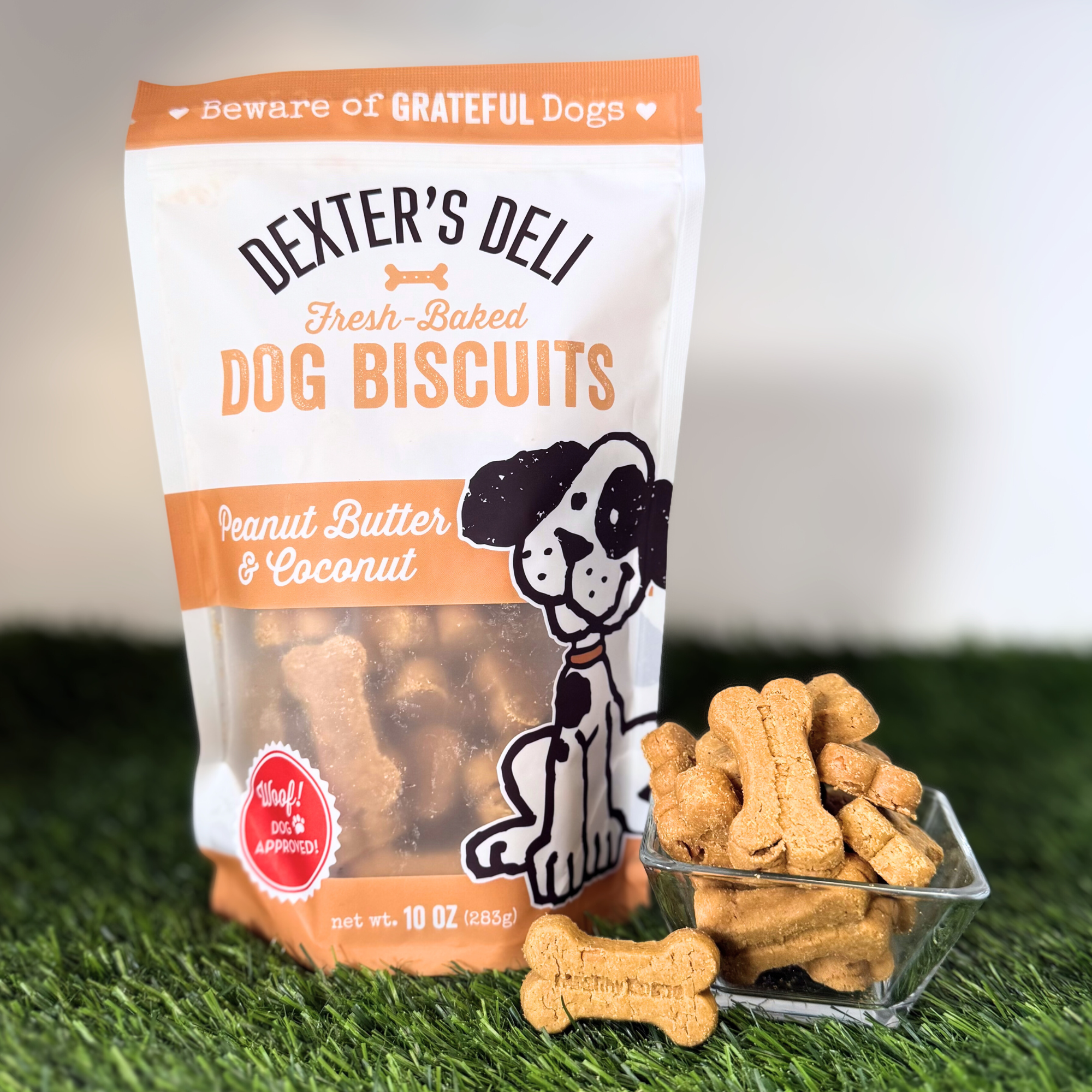 Healthy Hound Products Dexter's Peanut Butter Coconut Biscuits