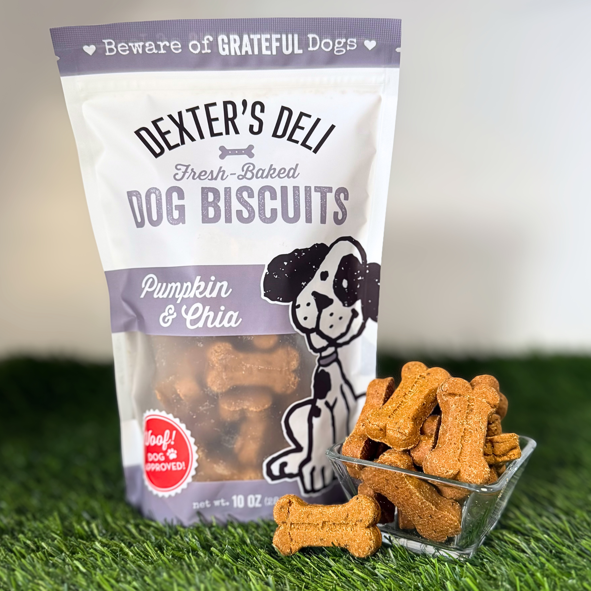 Healthy Hound Products Dexter's Pumpkin Chia Biscuits