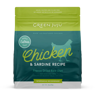 Green Juju Green Juju Freeze-Dried Extras Chicken Sardine Recipe