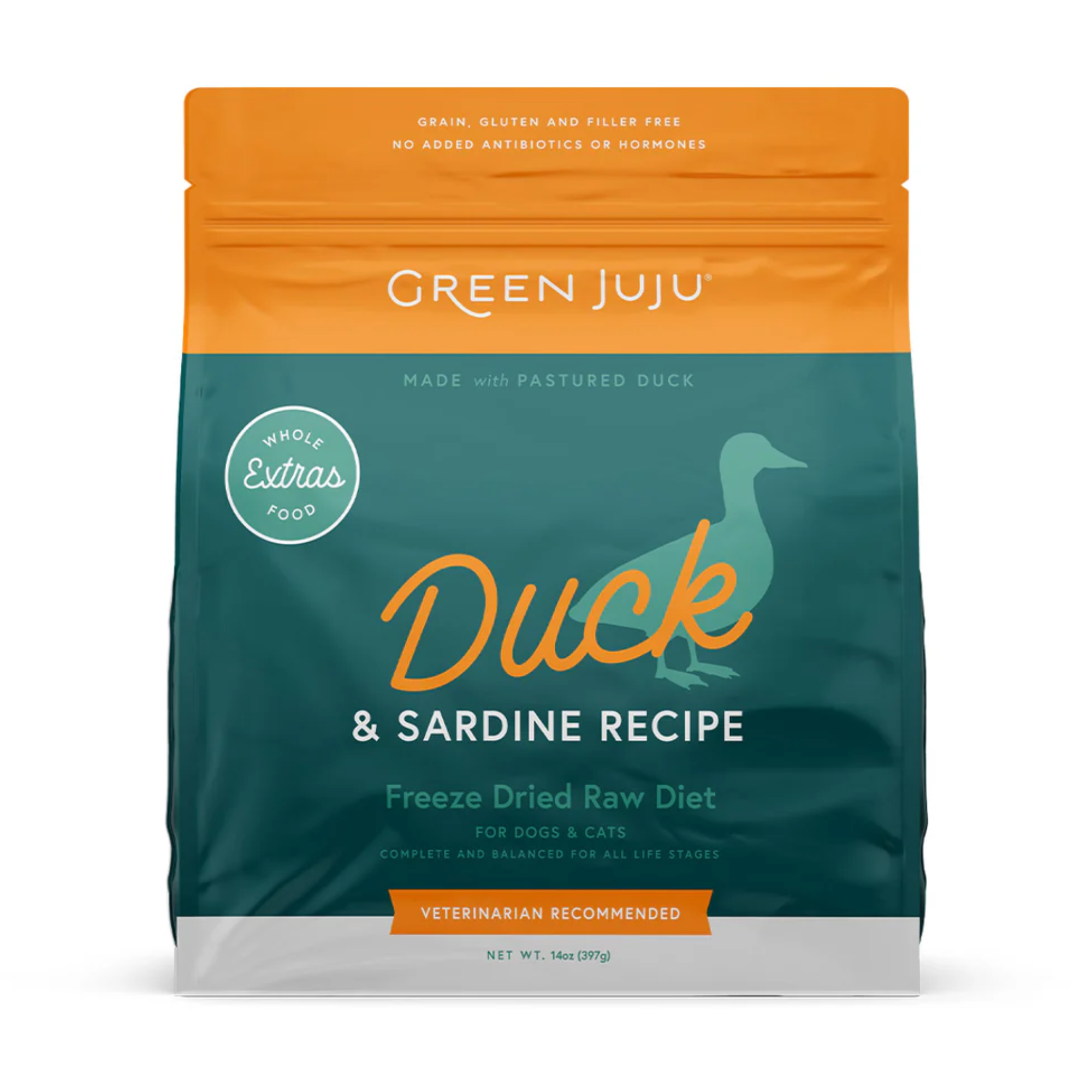 Green Juju Green Juju Freeze-Dried Extras Duck Sardine Recipe