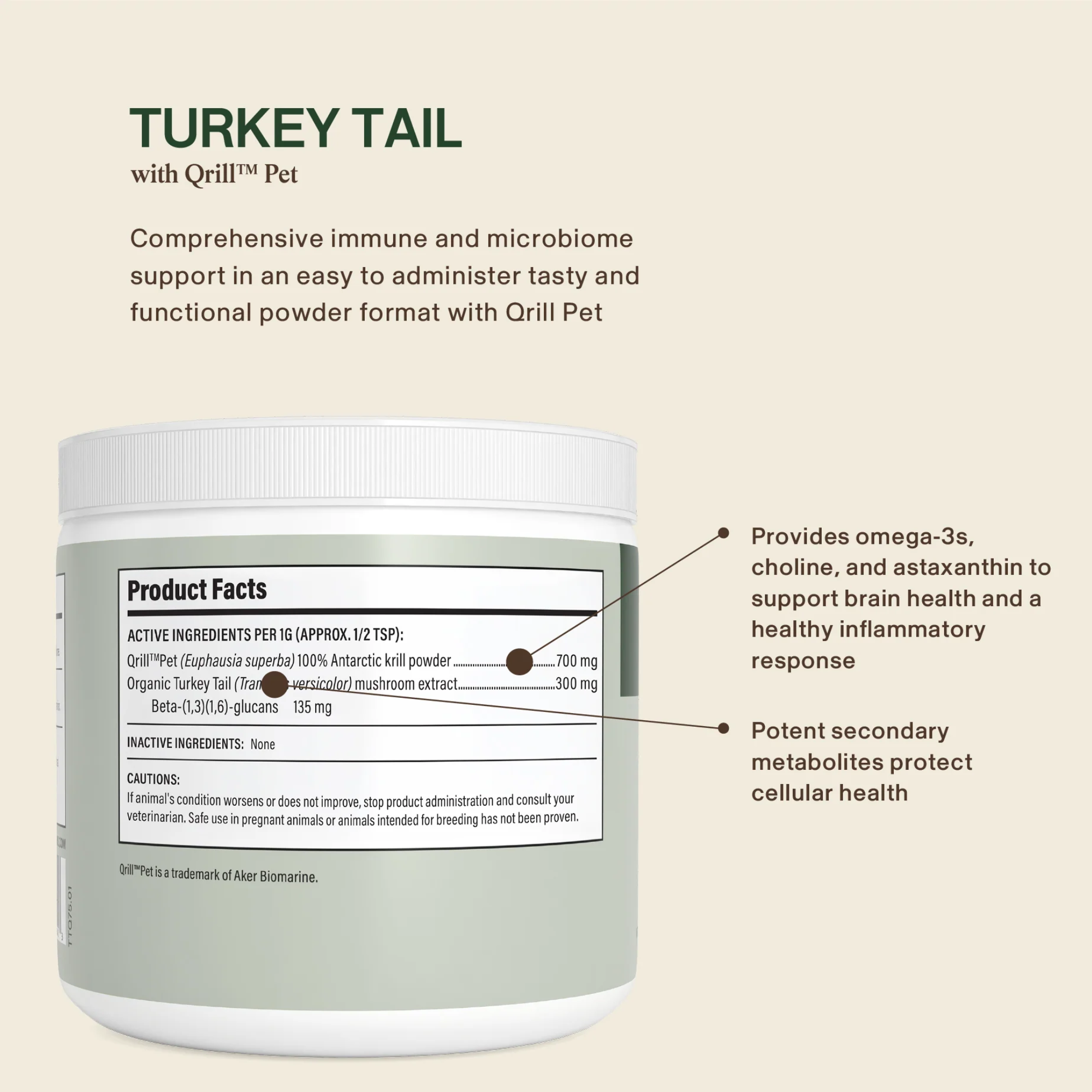 Real Mushrooms Real Mushrooms Turkey Tail with Qrill