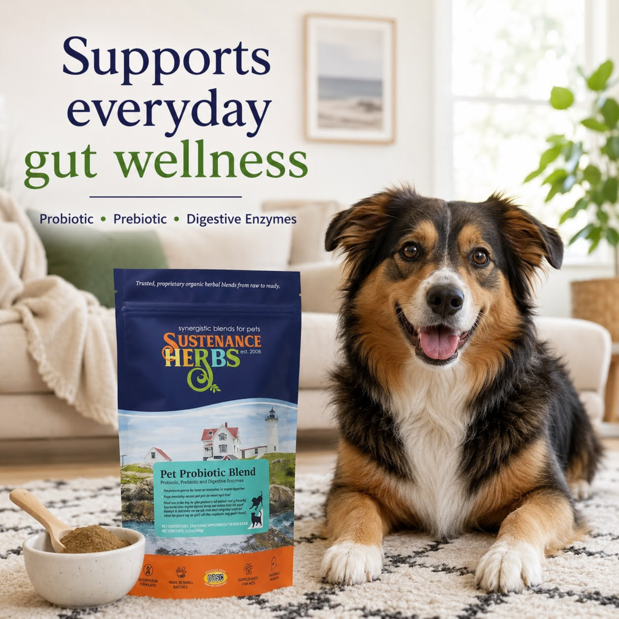 Sustenance Herbs Sustenance Pet Probiotic Blend