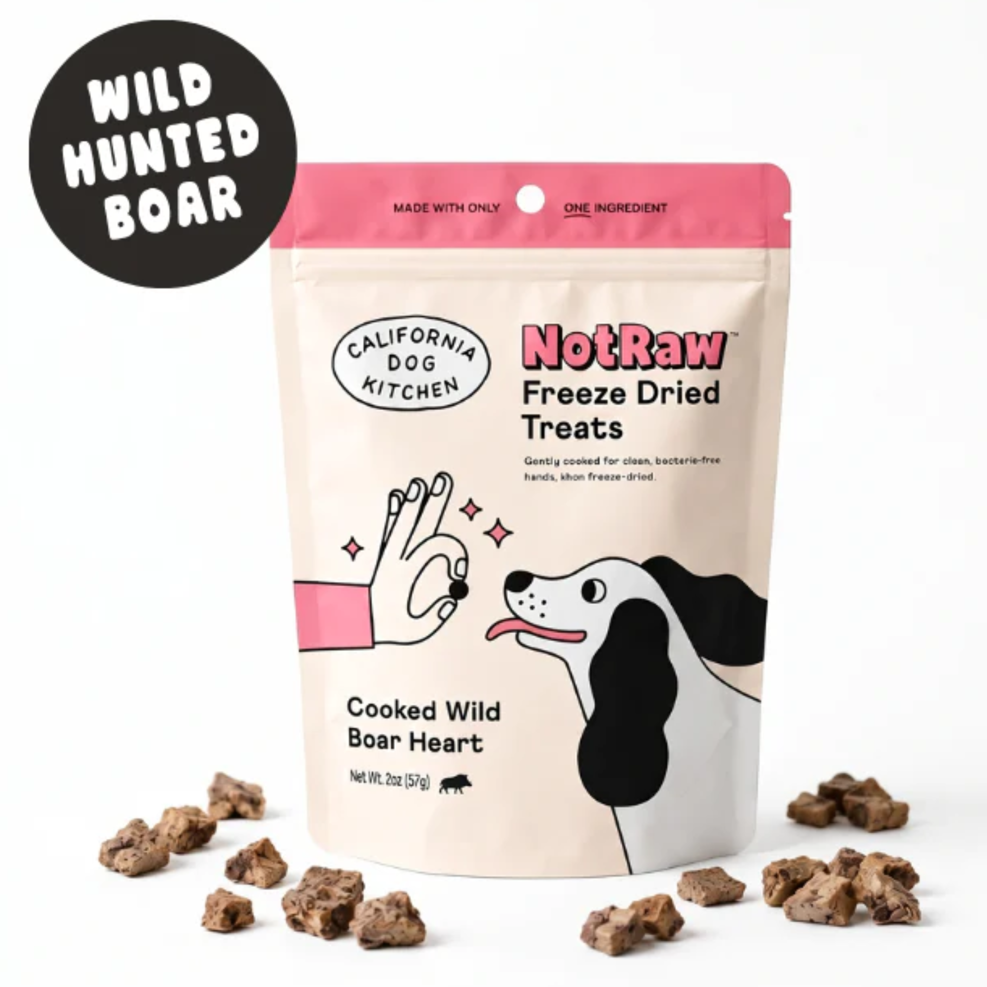 California Dog Kitchen California Dog Kitchen Wild Boar Heart Treats