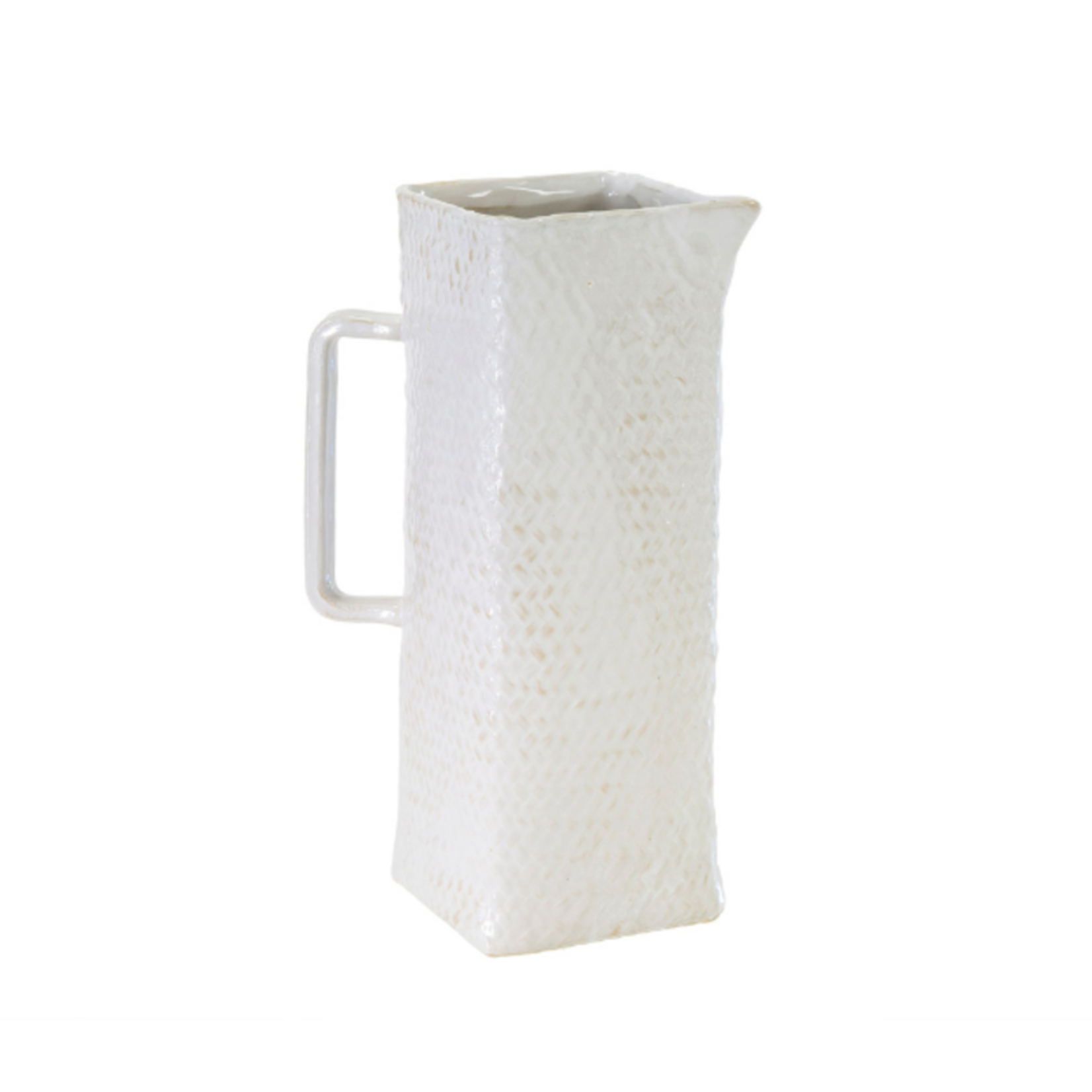 Basketweave Pitcher, large
