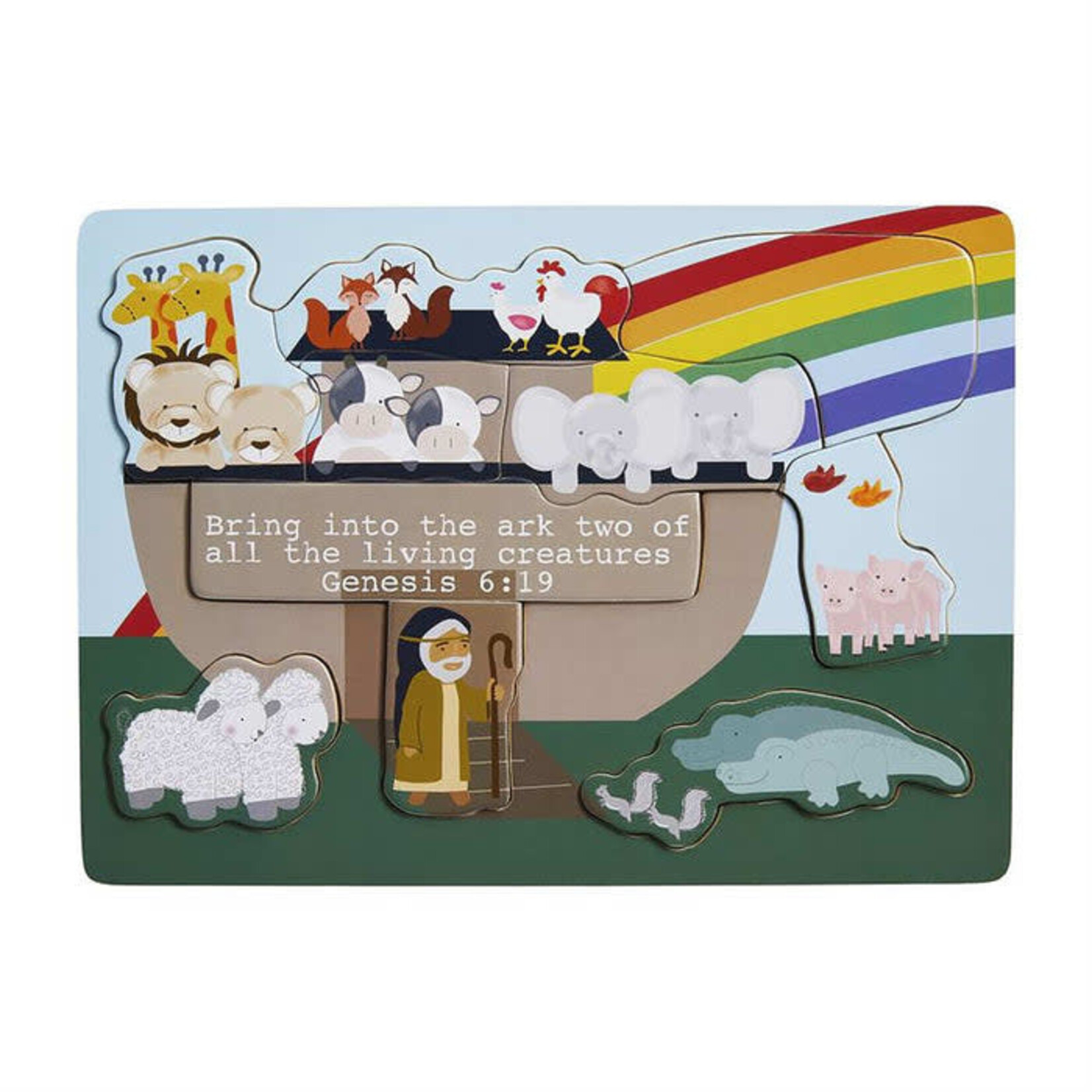 Mudpie Noahs Ark Wood Puzzle