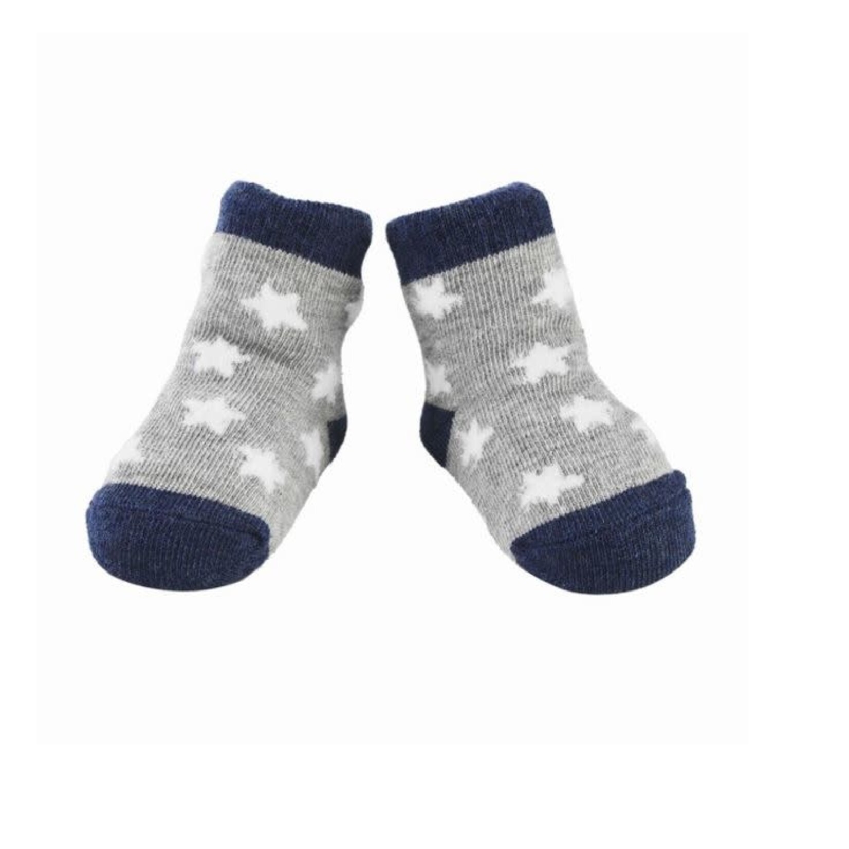 Mudpie White Chenille Star Sock