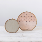 Round Brass & Glass Photo Frame, 6in