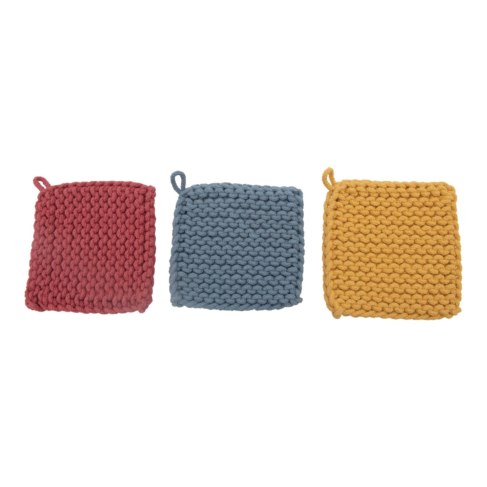 8in Square Cotton Crocheted Pot Holder