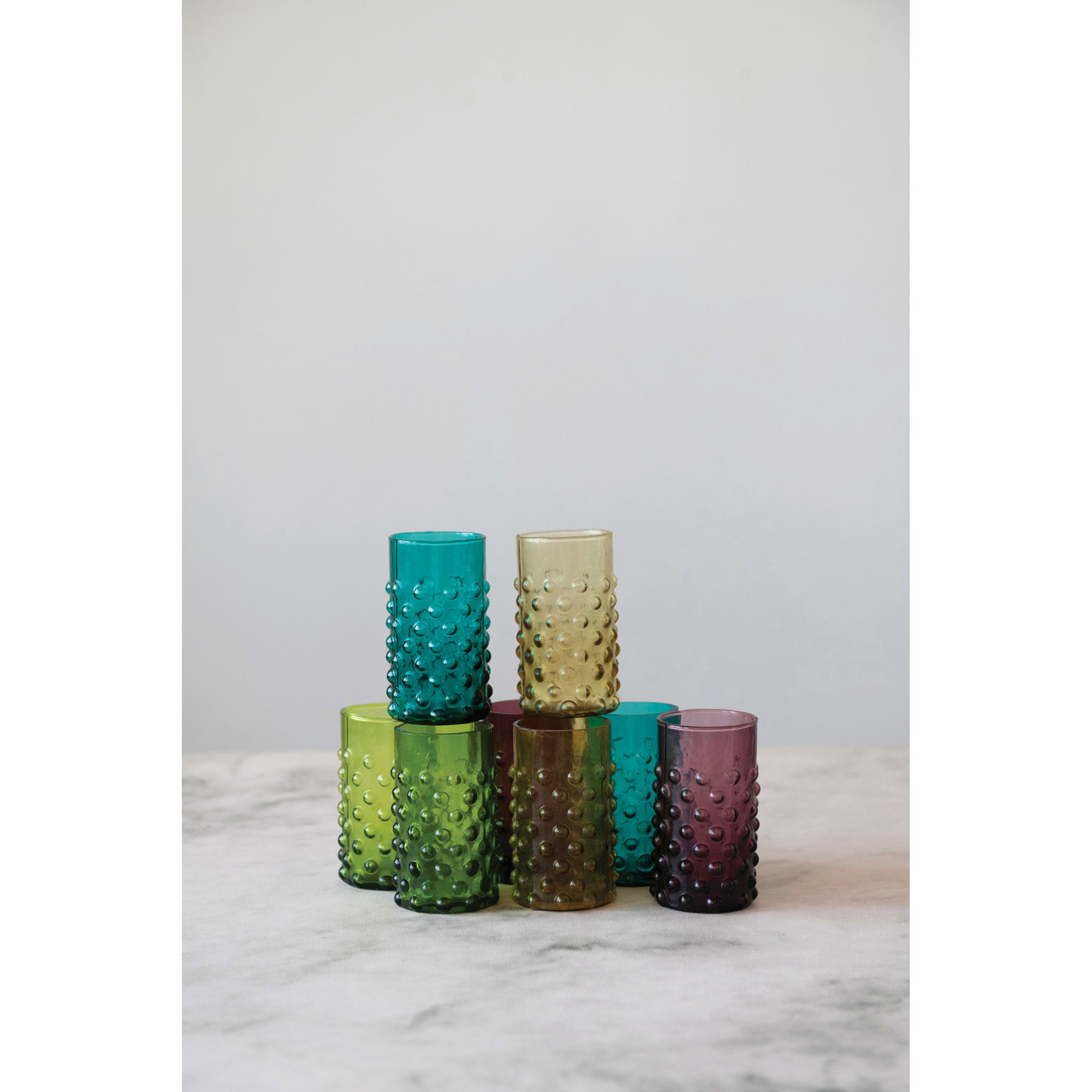 12 oz. Hobnail Drinking Glass, Theophilus